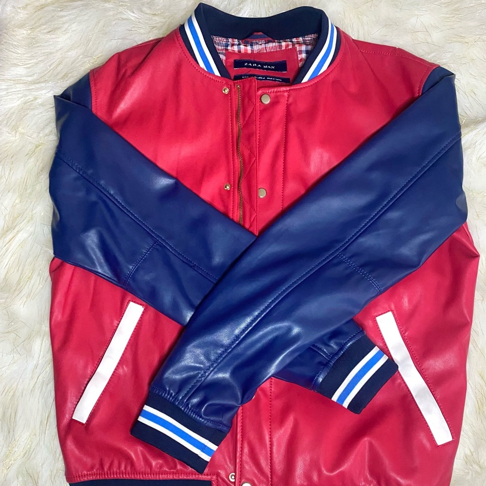 Red White & Blue Varsity Jacket